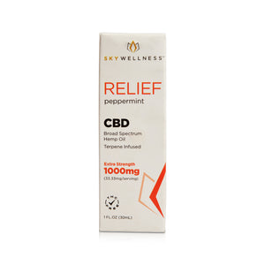 Peppermint Flavored C-B-D Relief Oil Drops 1000 Milligrams