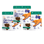 On-the-Go 3 Pack D Oh Gee CBD Daily Duck & Pumpkin Bites 50MG CBD Per Bag (10 Count)
