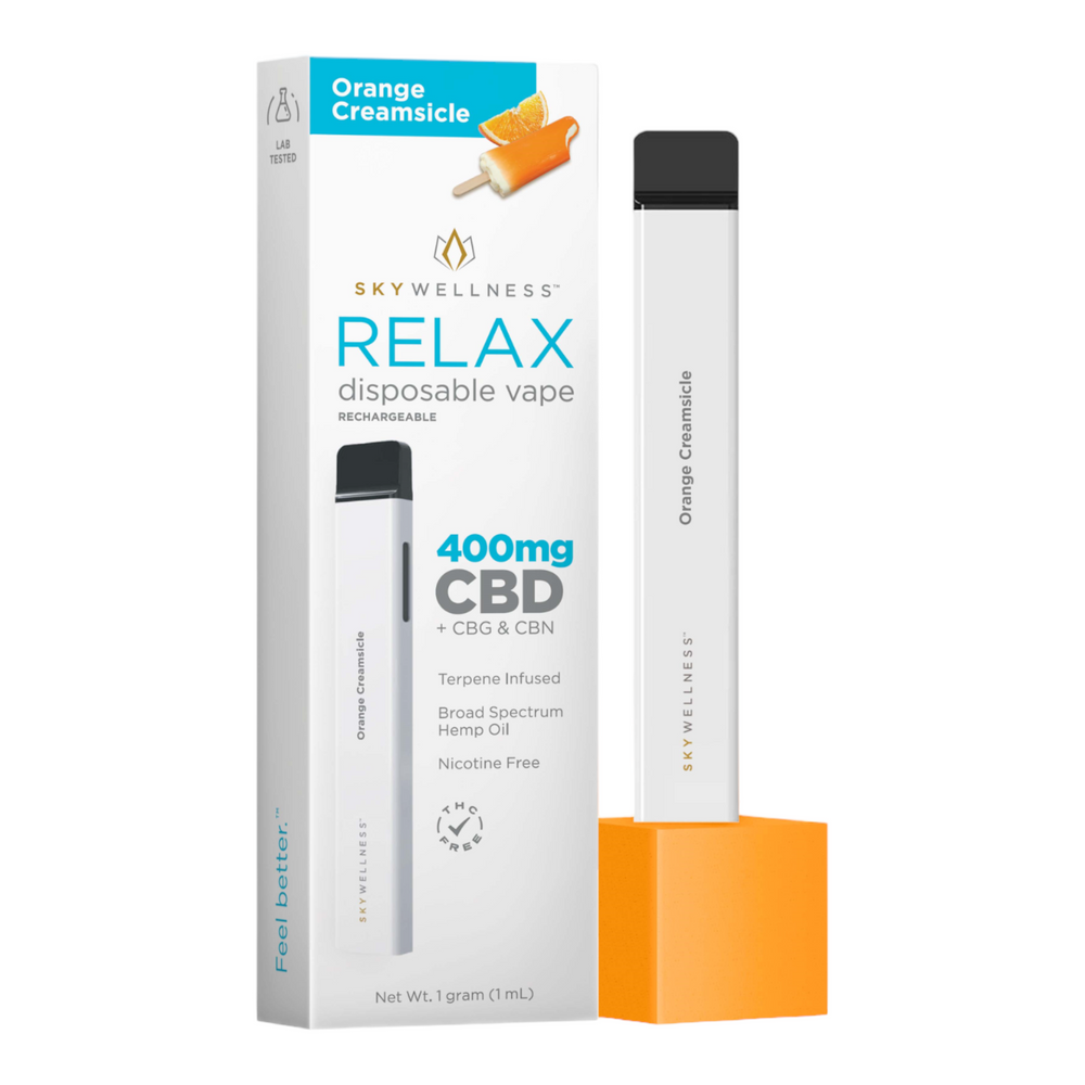 Sky Wellness 400mg RELAX Disposable Pen Orange Creamsicle
