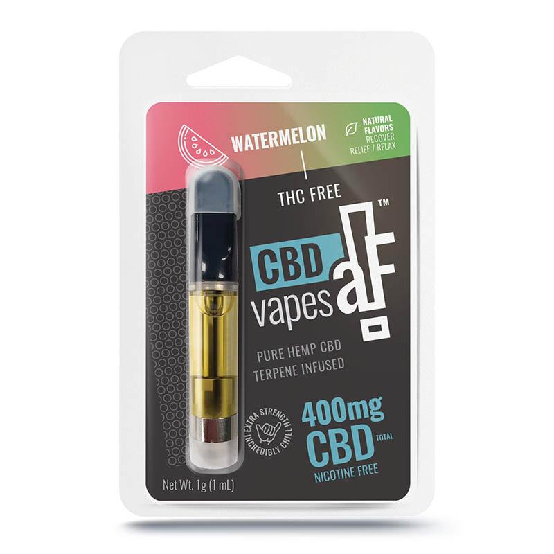 1 Milliliter Vape Cartridge With 400 Milligrams Isolate of Watermelon