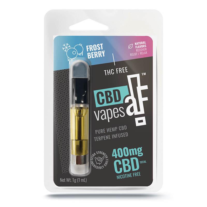 1 Milliliter Vape Cartridge With 400 Milligrams Isolate of Frost Berry
