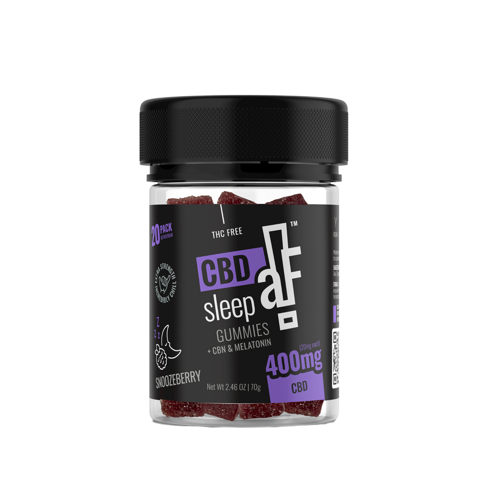 CBDaF!® Sleep Gummies 400mg 20ct Snoozeberry CBN + Melatonin