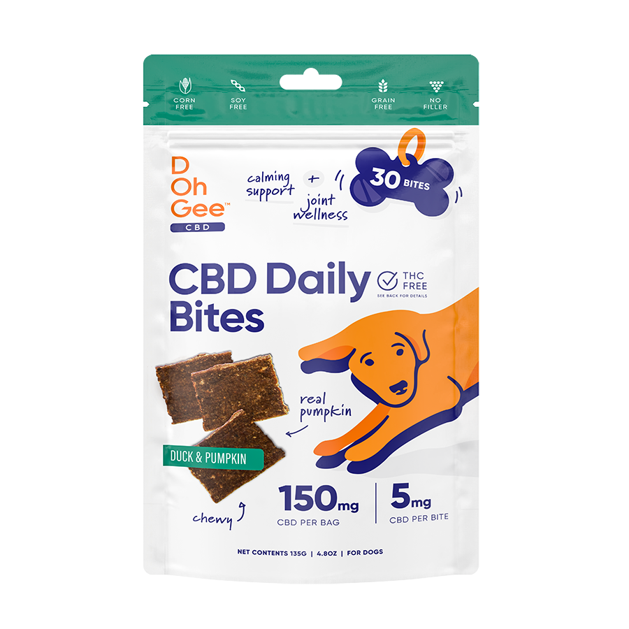 D Oh Gee CBD Daily Duck & Pumpkin Bites 150MG CBD Per Bag (30 Count)