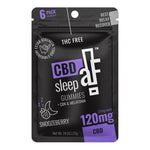 CBDaF!® Sleep Gummies120mg 6 Pack Snoozeberry CBN + Melatonin