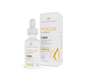 
            
                Load image into Gallery viewer, CBD Focus Oil Drops 500mg Pineapple
            
        