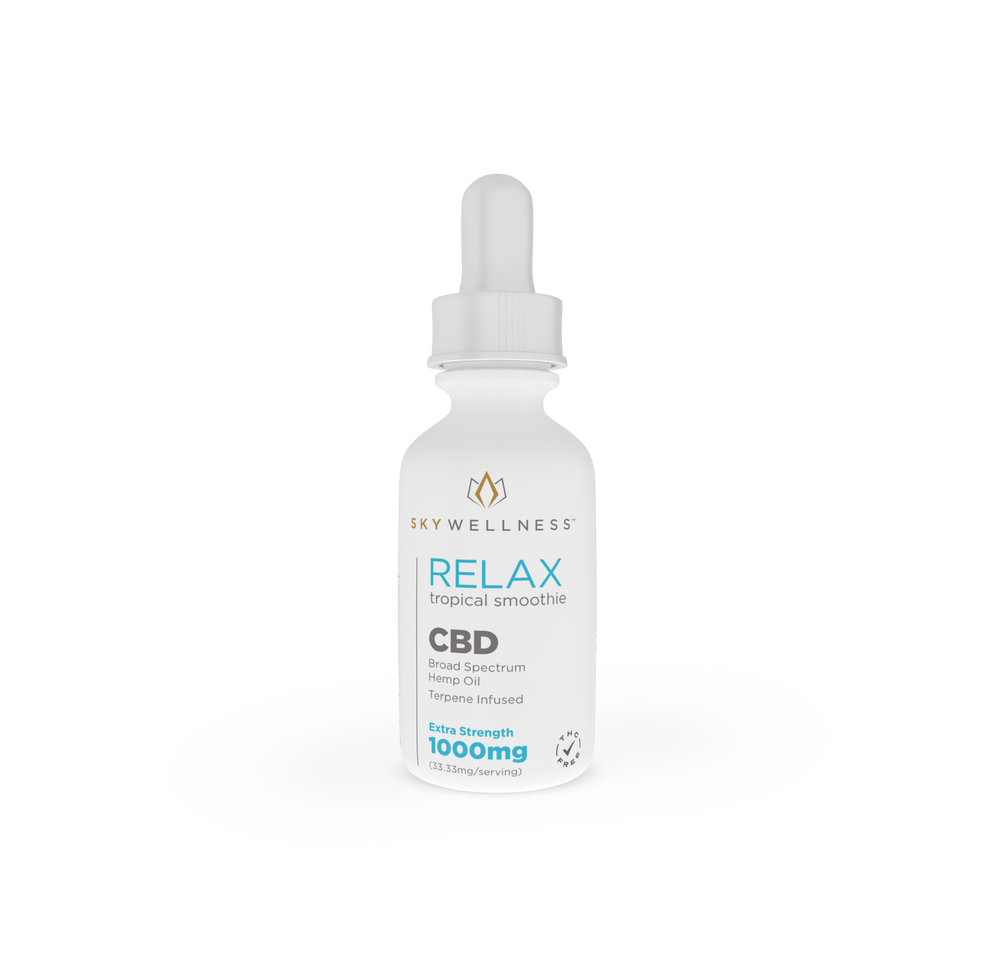 CBD Relax Oil Drops 1000mg Tropical Smoothie