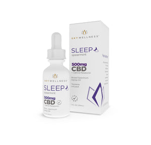 CBD Sleep Oil Drops 500mg + CBN + Melatonin