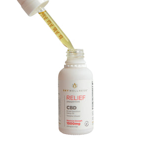 
            
                Load image into Gallery viewer, CBD Relief Oil Drops 1500mg Peppermint
            
        
