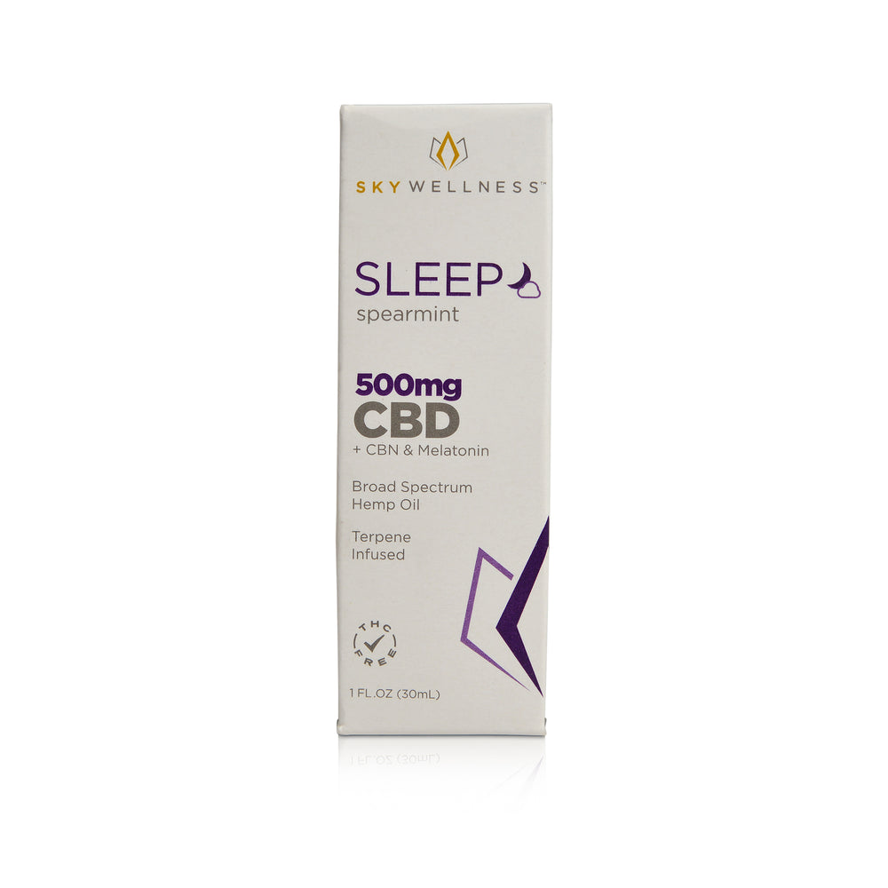C-B-D Sleep Oil Drops 500 Milligrams With C-B-N And Melatonin