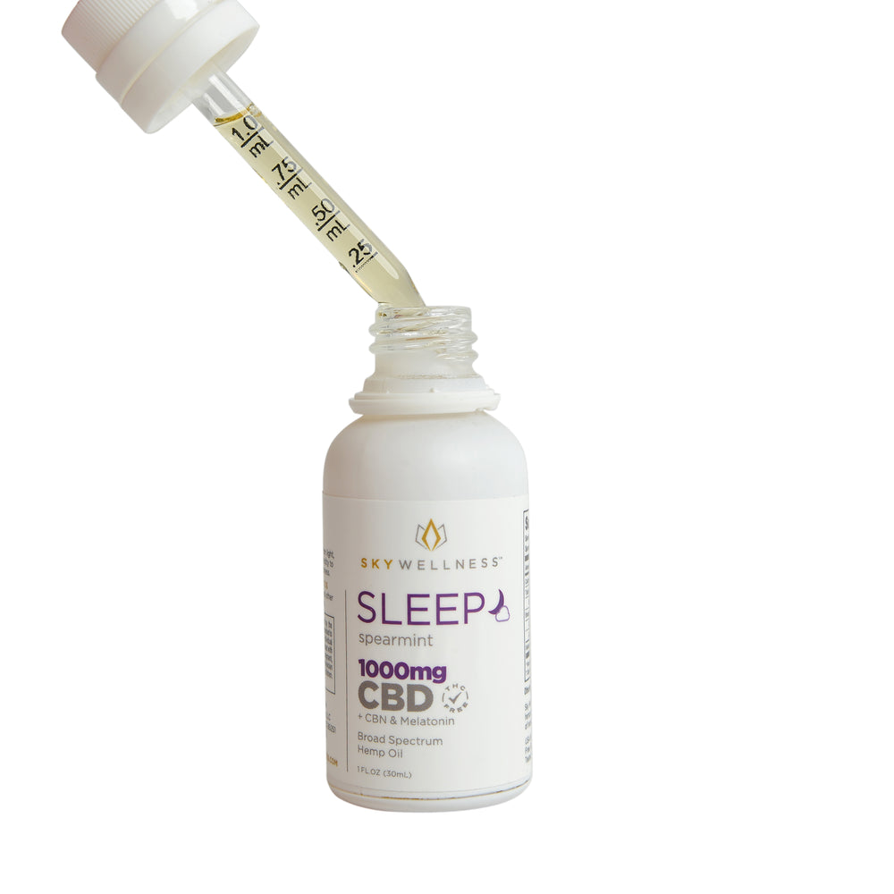 CBD Sleep Oil Drops 1000mg + CBN + Melatonin